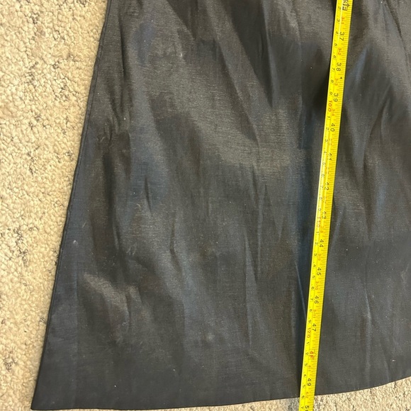 Lucky Brand S NWOT Black Tiered Pleated mini Gown with Maxi bow train beaded - Picture 13 of 16